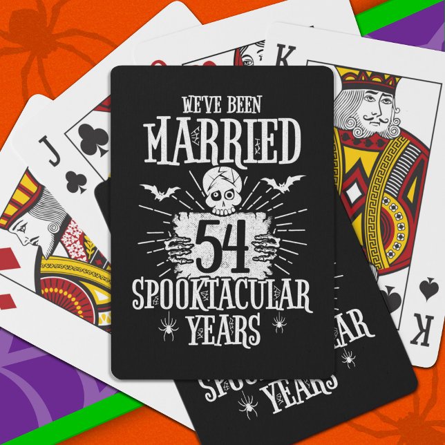 Jeu De Cartes Anniversaire du 54e Mariage de Spooktacular d'Hall (Créateur téléchargé)