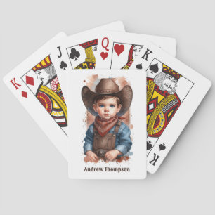 Jeu De Cartes Anniversaire du cowboy occidental personnalisé