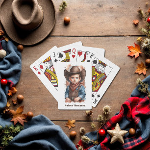 Jeu De Cartes Anniversaire du cowboy occidental personnalisé