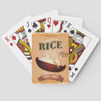 Jeu De Cartes Annonce Vintage au riz frit