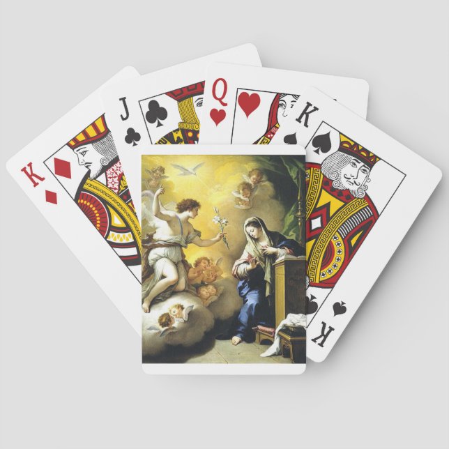 Jeu De Cartes Annonciation de Paolo de Matteis, 1712. (dos)