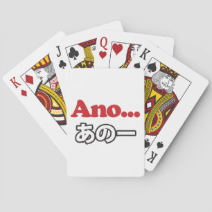 Jeu De Cartes Ano... (Japonais pour Umm... Je pensais)