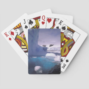 Jeu De Cartes Antarctique. Paysages glaciaires de l'Antarctique 