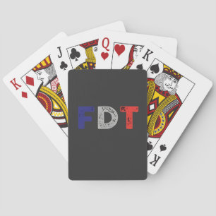Jeu De Cartes Anti Trump Maga FDT résiste à la démocratie rétro