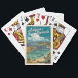 Jeu De Cartes Antigua-et-Barbuda Art de voyage peint Vintage<br><div class="desc">Art vectoriel d'Antigua et Barbuda. Antigua-et-Barbuda,  paradis des îles jumelles des Caraïbes,  est connue pour ses plages de sable blanc immaculées,  ses eaux cristallines et sa riche histoire maritime.</div>