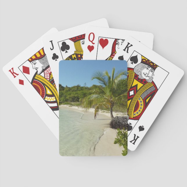 Jeu De Cartes Antiguan Beach Beautiful Tropical Landscape (dos)