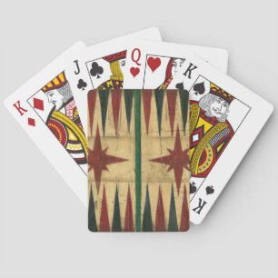 Jeu De Cartes Antique Backgammon Game Board par Ethan Harper