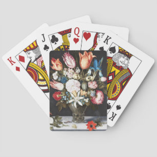 Jeu De Cartes Antique Bosschaert Tulipes et Roses Hollandaises A