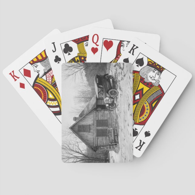 Jeu De Cartes Antique Car in Rock Creek Park, années 1920 (dos)