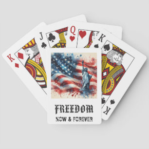 Jeu De Cartes *** AP16 STATUE DE LA LIBERTÉ 5 Drapeau Américain