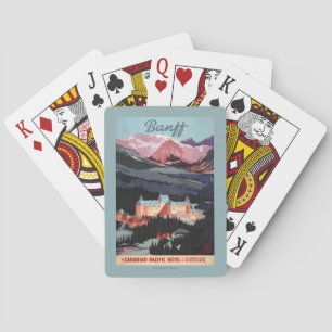 Jeu De Cartes Aperçu de l'affiche de Fairmont Banff Springs