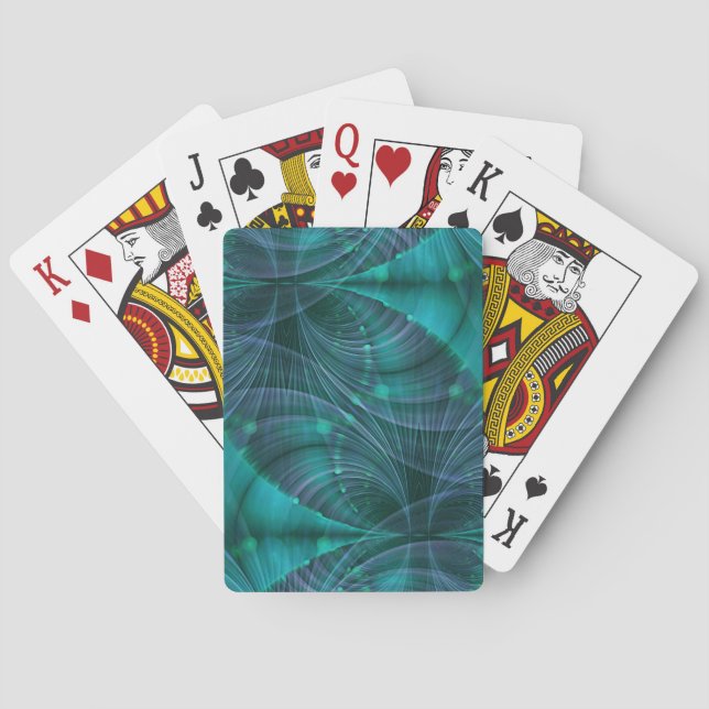 Jeu De Cartes Apophyse Fractal Art I - bleu (dos)