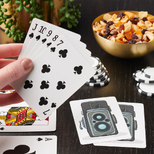 Jeu De Cartes Appareil photo reflex à deux objectifs vintage TLR