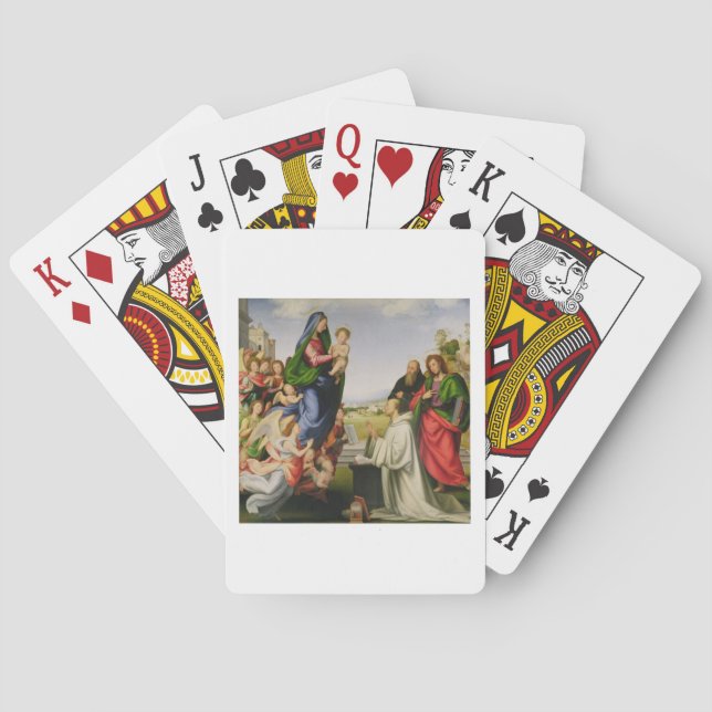 Jeu De Cartes Apparition of the Virgin to St. Bernard, 1504-07 ( (dos)