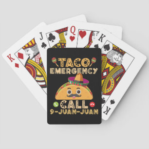 Jeu De Cartes Appel d'urgence Taco Drôle Cinco de Mayo Mexicain
