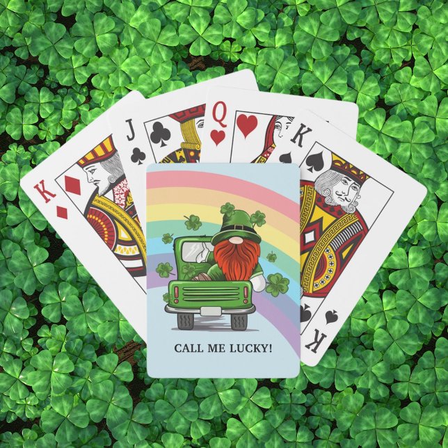 Jeu De Cartes Appelle-moi Lucky Irish Gnome (Call Me Lucky Irish Gnome Playing Cards)
