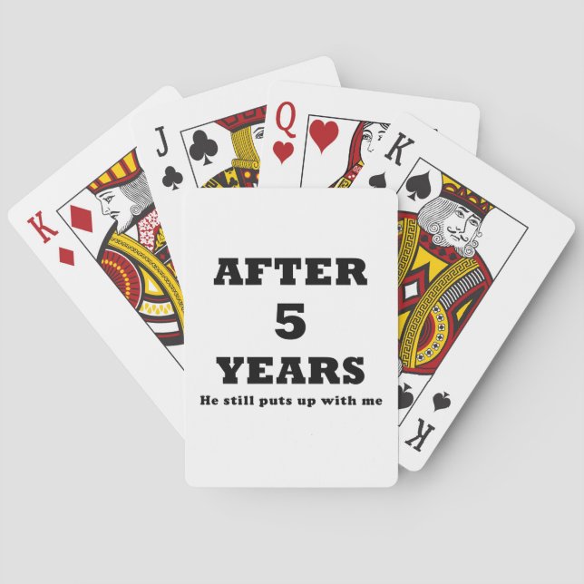 Jeu De Cartes Après 5 ans, il me lâche encore (dos)
