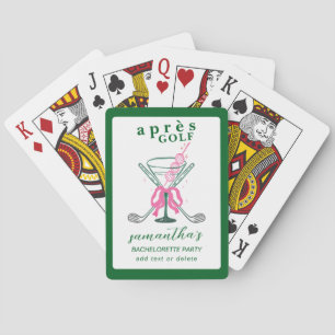 Jeu De Cartes Après Golf Martini Coquette Arc Bachelorette Party
