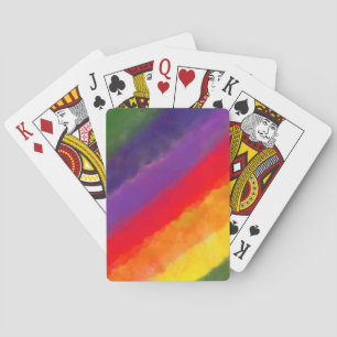 Jeu De Cartes Aquarelle arc-en-ciel