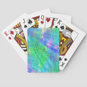 Jeu De Cartes aquarelle arrière - plan transparente bleu, vert