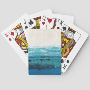 Jeu De Cartes Aquarelle bleu saphir