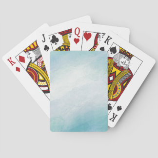 Jeu De Cartes Aquarelle bleue