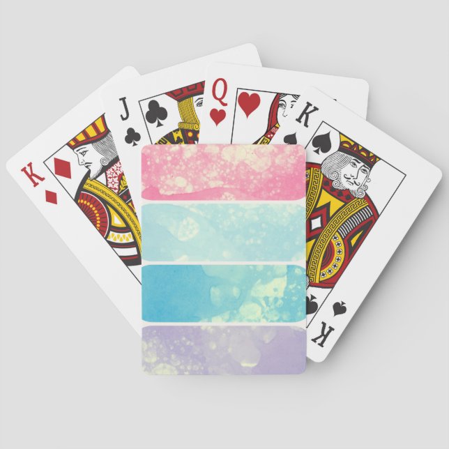 Jeu De Cartes Aquarelle Bulle Classic Cartes de Jeu (dos)