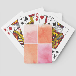 Jeu De Cartes aquarelle colorée