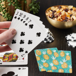 Jeu De Cartes Aquarelle d'ananas
