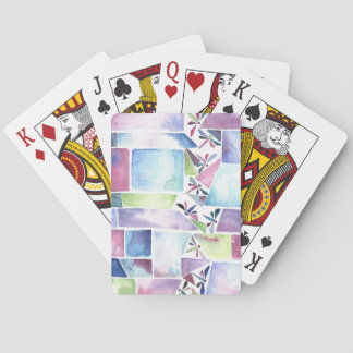 Jeu De Cartes Aquarelle de libellule Pastel