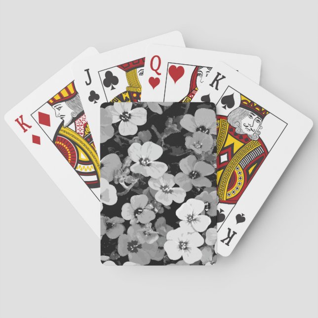 Jeu De Cartes Aquarelle Fleur rouge 2 (dos)