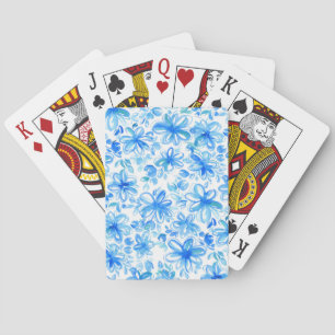 Jeu De Cartes Aquarelle Floral Chintz Motif mignon