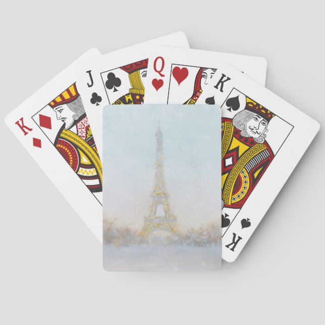 Jeu De Cartes Aquarelle | Image de Eiffel Towe (dos)