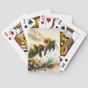 Jeu De Cartes Aquarelle Imaginaire mignonne Abee Fleurs