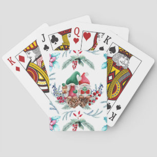 Jeu De Cartes Aquarelle Noël Gnomes