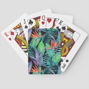 Jeu De Cartes Aquarelle Oiseau Du Paradis