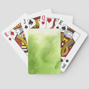 Jeu De Cartes aquarelle peint sur un papier à texture rugueuse