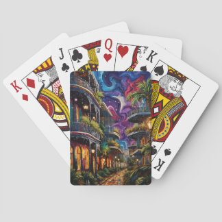 JEU DE CARTES AQUARELLE SCÈNES DE MADRI GRAS À LA NOUVELLE-ORLÉA