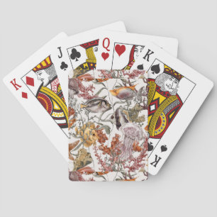 Jeu De Cartes Aquarelle Sea Life Motif 2