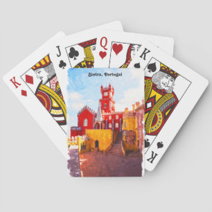Jeu De Cartes Aquarelle Sintra Portugal City