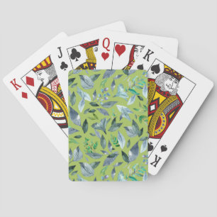 Jeu De Cartes Aquarelle tombée feuilles 6