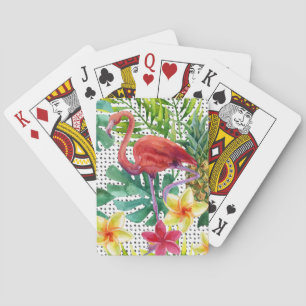 Jeu De Cartes Aquarelle tropicale