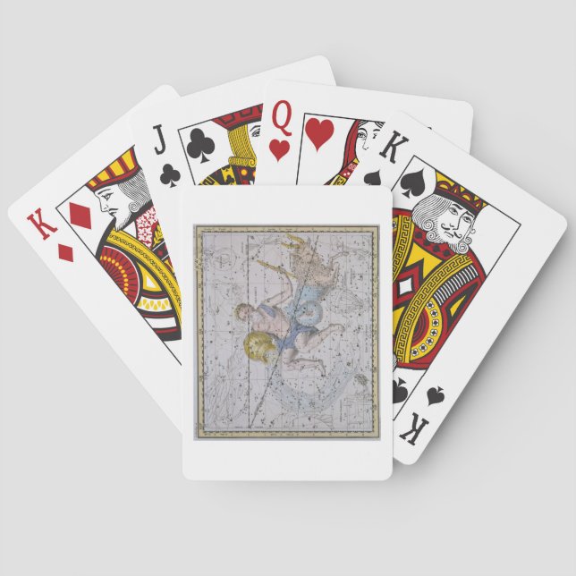 Jeu De Cartes Aquarius et Capricorn, de "A Celestial Atlas", (dos)