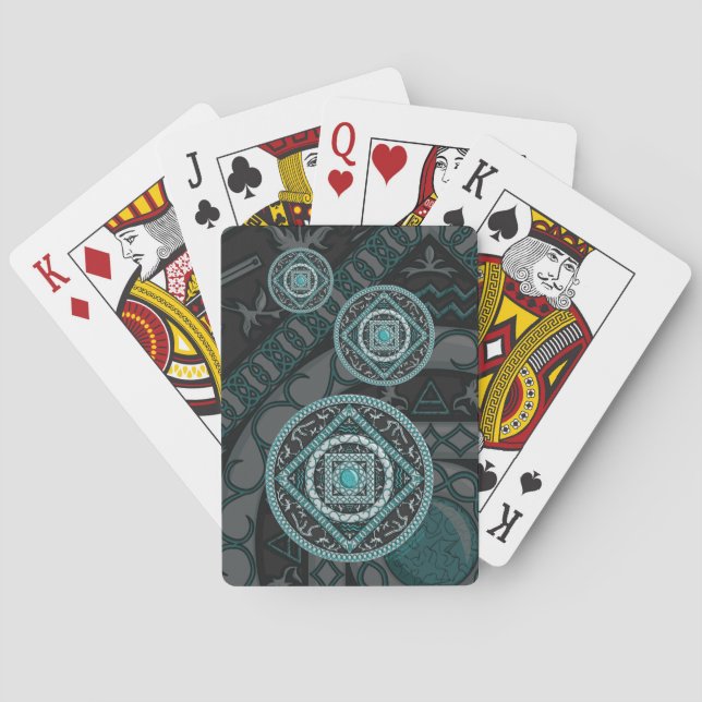 Jeu De Cartes Aquarius Mandala Classic Playing Cartes (dos)