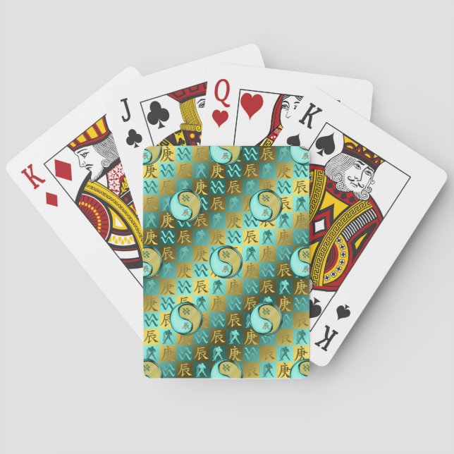 Jeu De Cartes Aquarius & Metal Dragon (dos)