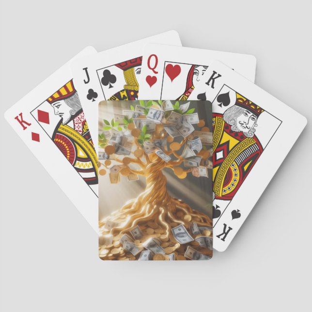 Jeu De Cartes Arbre à argent  (dos)