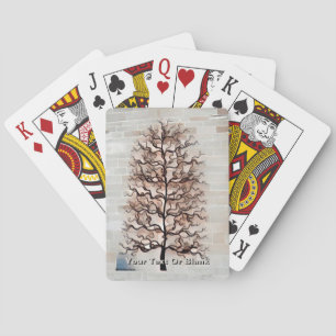 Jeu De Cartes Arbre Abstrait Wavy