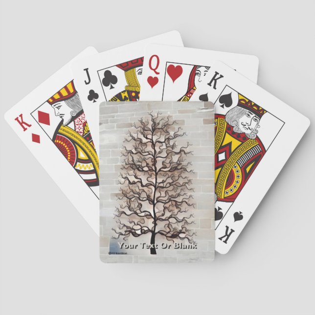 Jeu De Cartes Arbre Abstrait Wavy (dos)