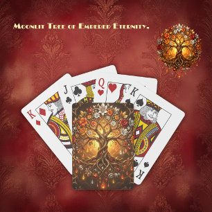 Jeu De Cartes Arbre au Clair de Lune de l'Éternité Embrasée