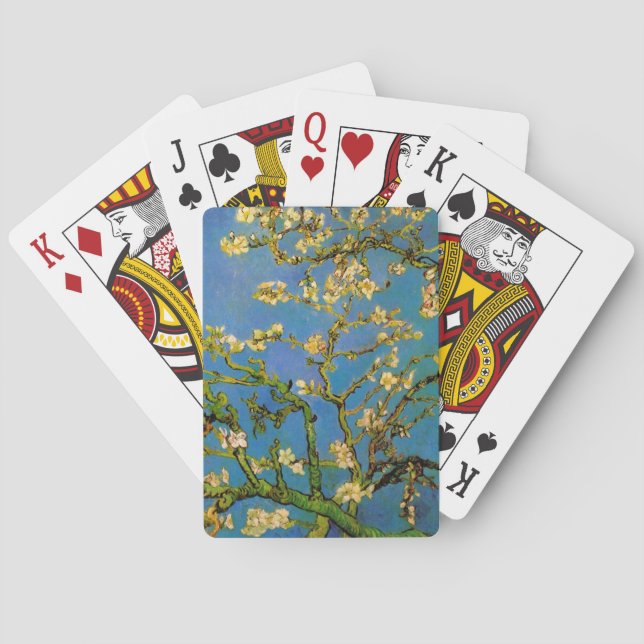 Jeu De Cartes Arbre aux amandes en fleurs par Vincent van Gogh (dos)